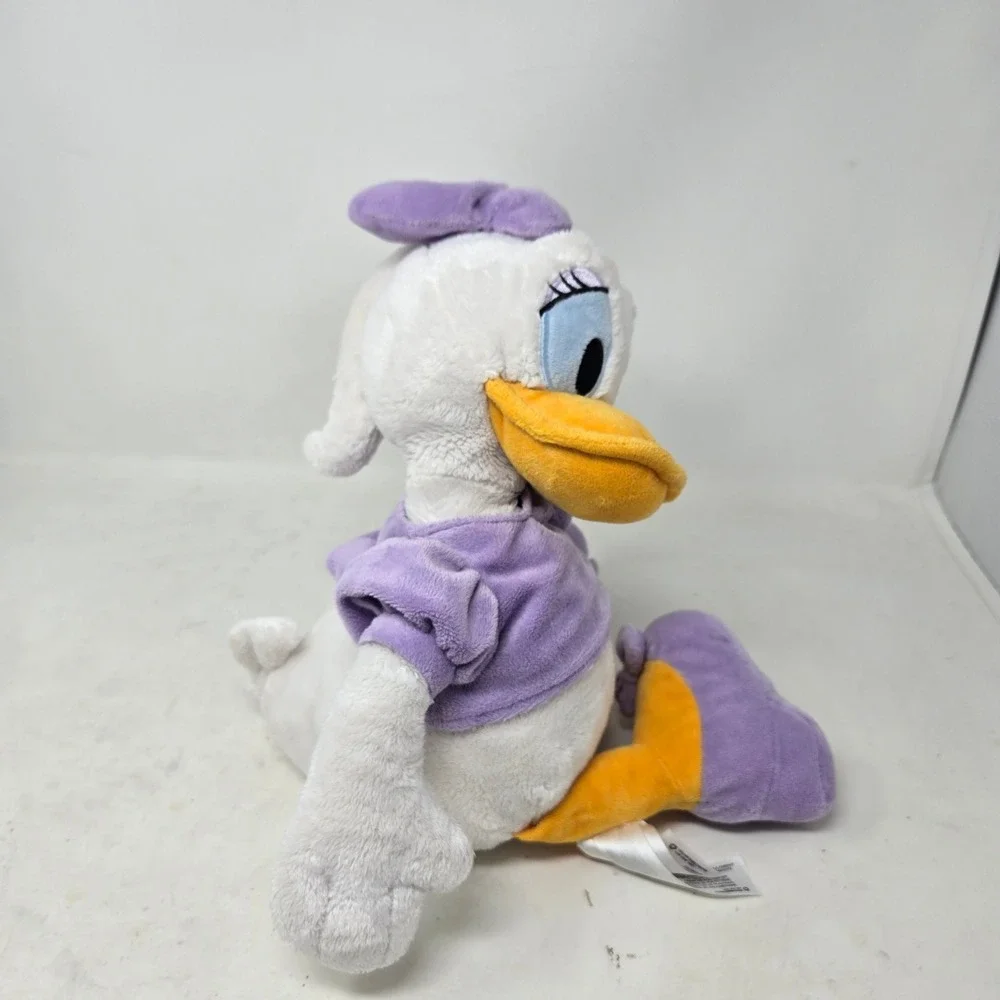 Disney‎ Store Daisy Duck Plush Purple Outfit Bow 18 Inch Stuffed Animal Toy
